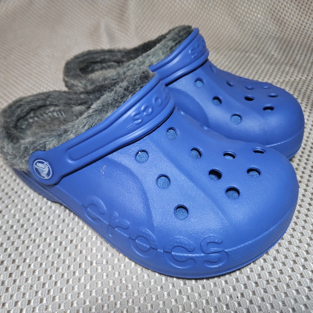 Crocs Slip Ons Grey Blue